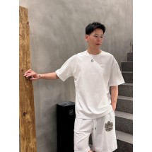 루이비통 자수 로고 반팔 티셔츠 (해외배송)