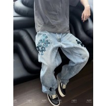 크롬하츠 크로스 스타리 스카이 레더 진 (해외배송)