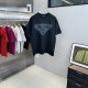 프라다 신상 레터링 자수로고 라운드 티셔츠 (국내배송)