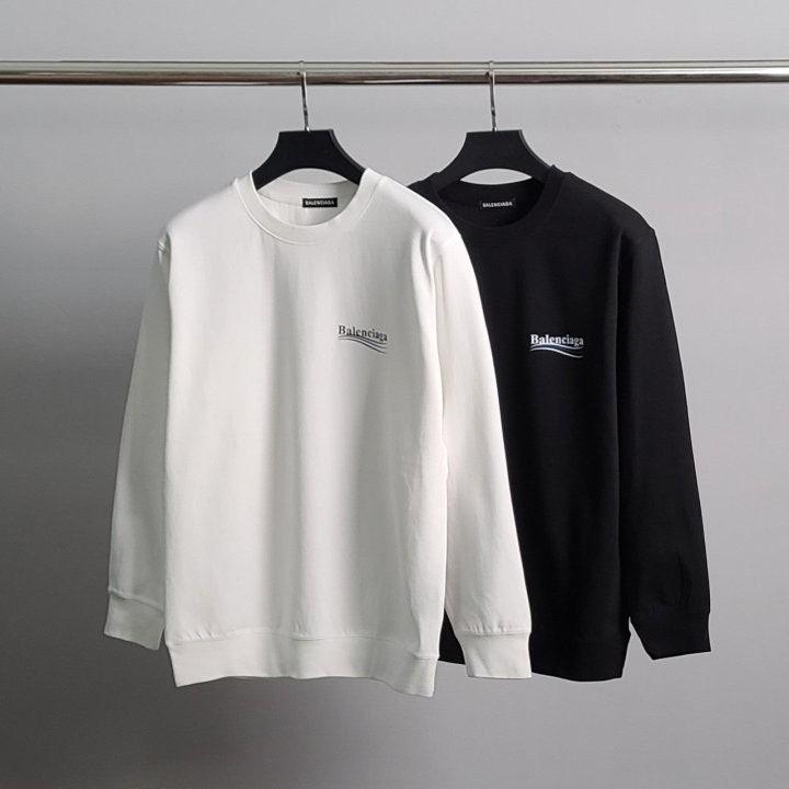 발렌시아가 블루웨이브 코튼 맨투맨 (국내배송)