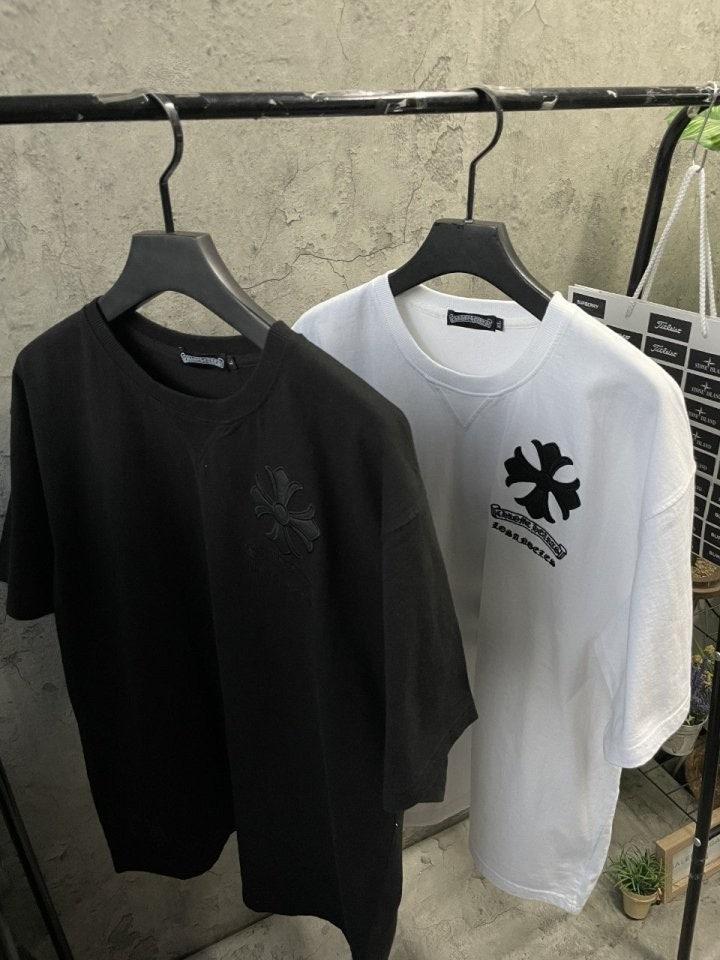 크롬하츠 CR가죽패치 워싱티4 (국내배송)