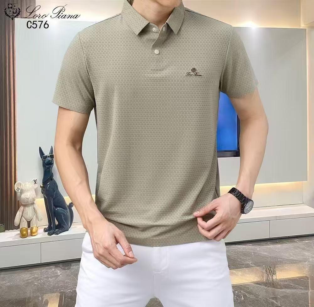 로로피아나 엠보로 쿨링 실크라운드 티셔츠 (국내배송)