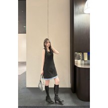 프라다 플레드 슬리브리스 조끼 드레스 (해외배송)