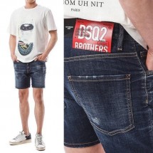 디스퀘어드 레드패치 1/2 숏팬츠 (국내배송)