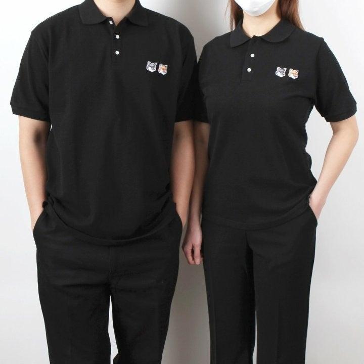 메종키츠네 더블헤드패치 카라 반팔티 (국내배송)
