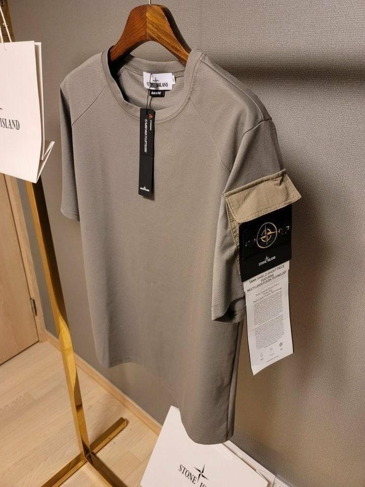스톤아일랜드 린넨 포켓 반팔 (국내배송)