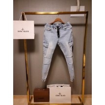 스톤아일랜드 연청 카고조거팬츠 (국내배송)