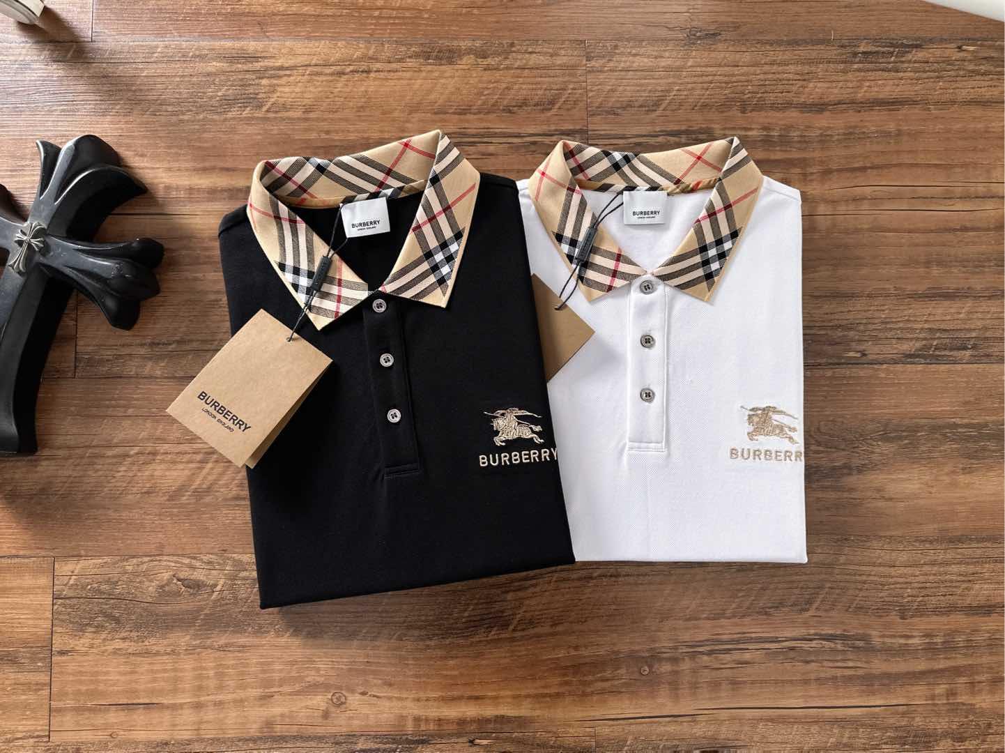 버버리 남성용 라펠 폴로 셔츠 2컬러 (해외배송)