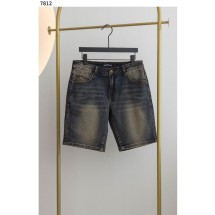 크롬하츠 빈티지 워싱 하프 데님 팬츠  (국내배송)
