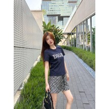 디올 반팔 티셔츠 + 올드플라워 반바지 세트 (해외배송)