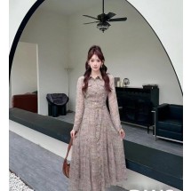 팬디 빈티지 벨티드 셔츠 드레스 (국내배송)