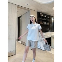 디올 오각별 폴로 칼라 반팔 상의 + 올드 플라워 반바지 세트 (해외배송)