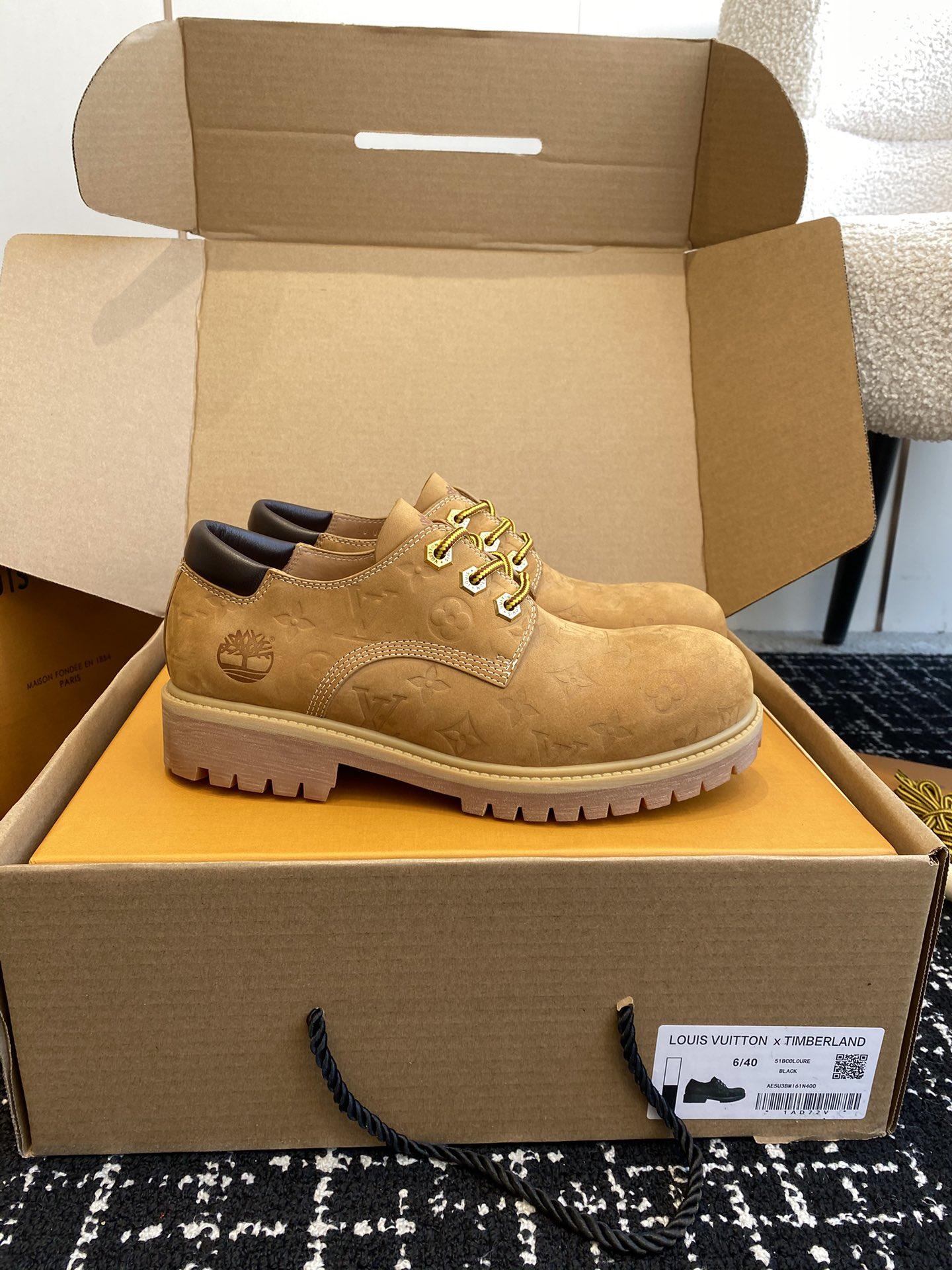 루이비통 x Timberland 로우탑 엠보싱 남성 로퍼 (해외배송)
