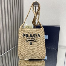 프라다 라피아 스트로 토트 크로스바디 백 (해외배송)