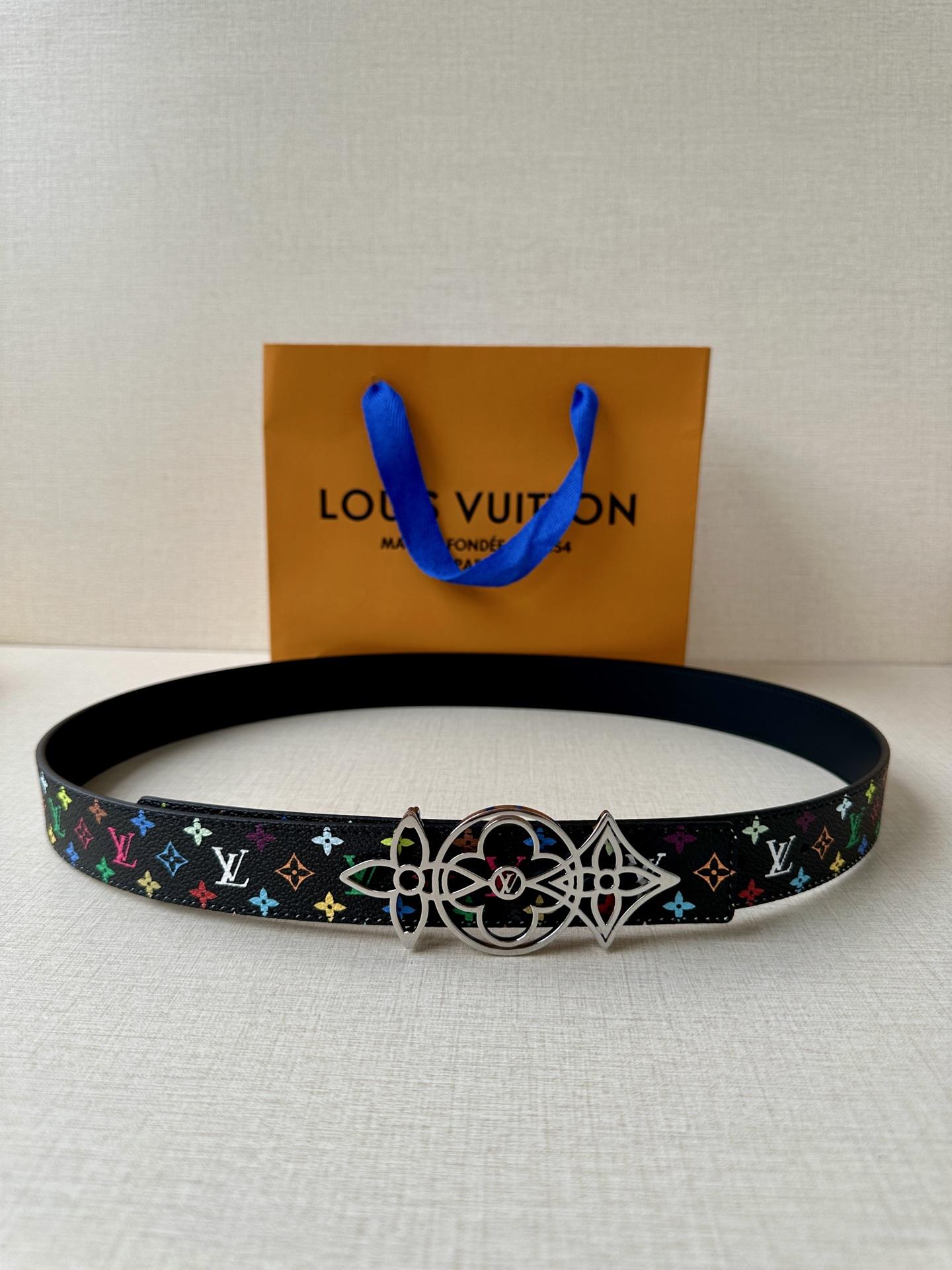 루이비통 3.0 와이드 LV 양면 벨트 (해외배송)