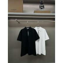 몽클레어 MC 배색 지퍼 카라 반팔 (국내배송)