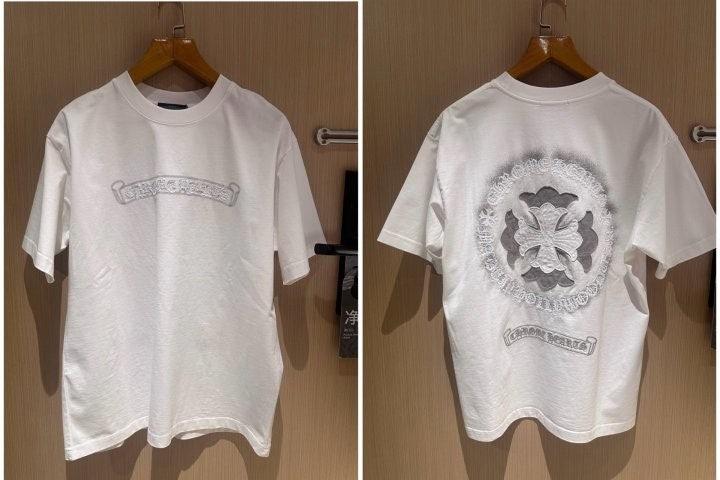 크롬하츠 자수 덧댐 반팔 오버핏 (국내배송)