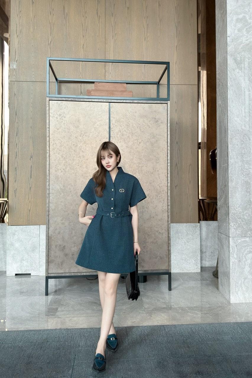 디올 V넥 수트 브로치  드레스 (해외배송)