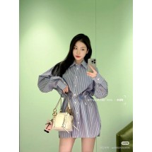 프라다 스트라이프 셔츠 드레스 (해외배송)