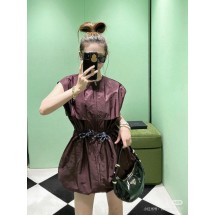 프라다 나일론 민소매 드레스 (해외배송)