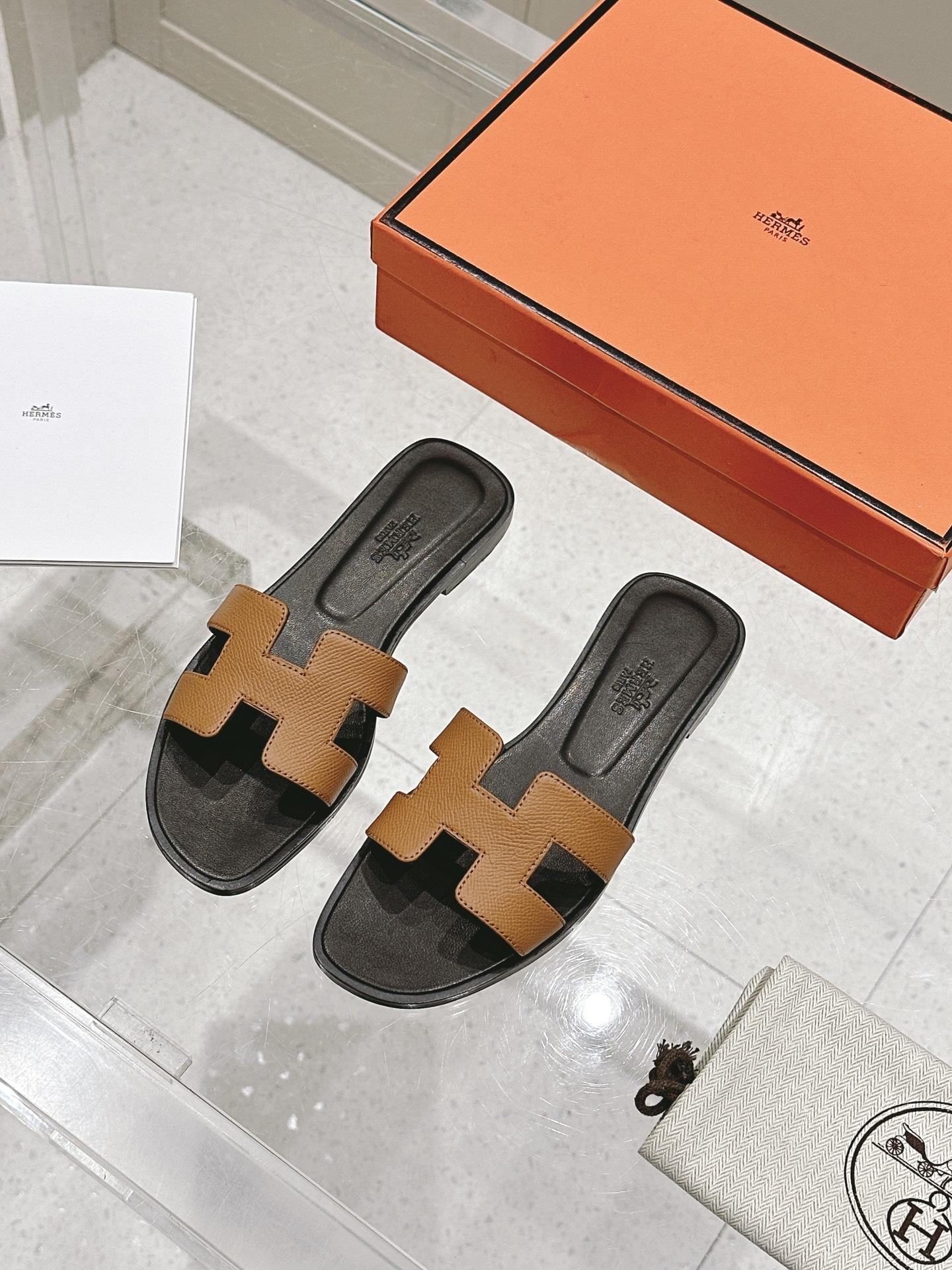 에르메스 H 슬리퍼 (해외배송)