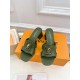 루이비통 V자형 스퀘어힐 홀로우 슬리퍼 (해외배송)