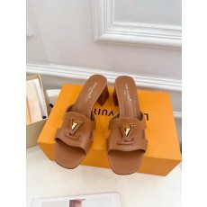 루이비통 V자형 스퀘어힐 홀로우 슬리퍼 (해외배송)