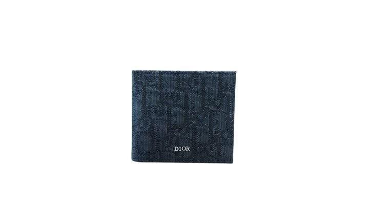 디올 버티컬 반지갑 블랙 Dior Oblique 자카드 (국내배송)