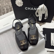 샤넬 에나멜 가죽 사각형 머리 메리 제인 정품급 (해외배송)