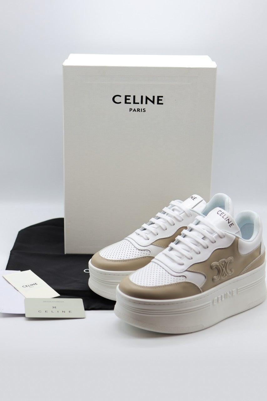 셀린느 CELINE 트리옹프 블록 스니커즈 - 카프스킨_옵틱 화이트 (국내배송)