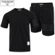 톰브라운 25SS 블랙 4바 반팔 & 반바지 세트 (국내배송)