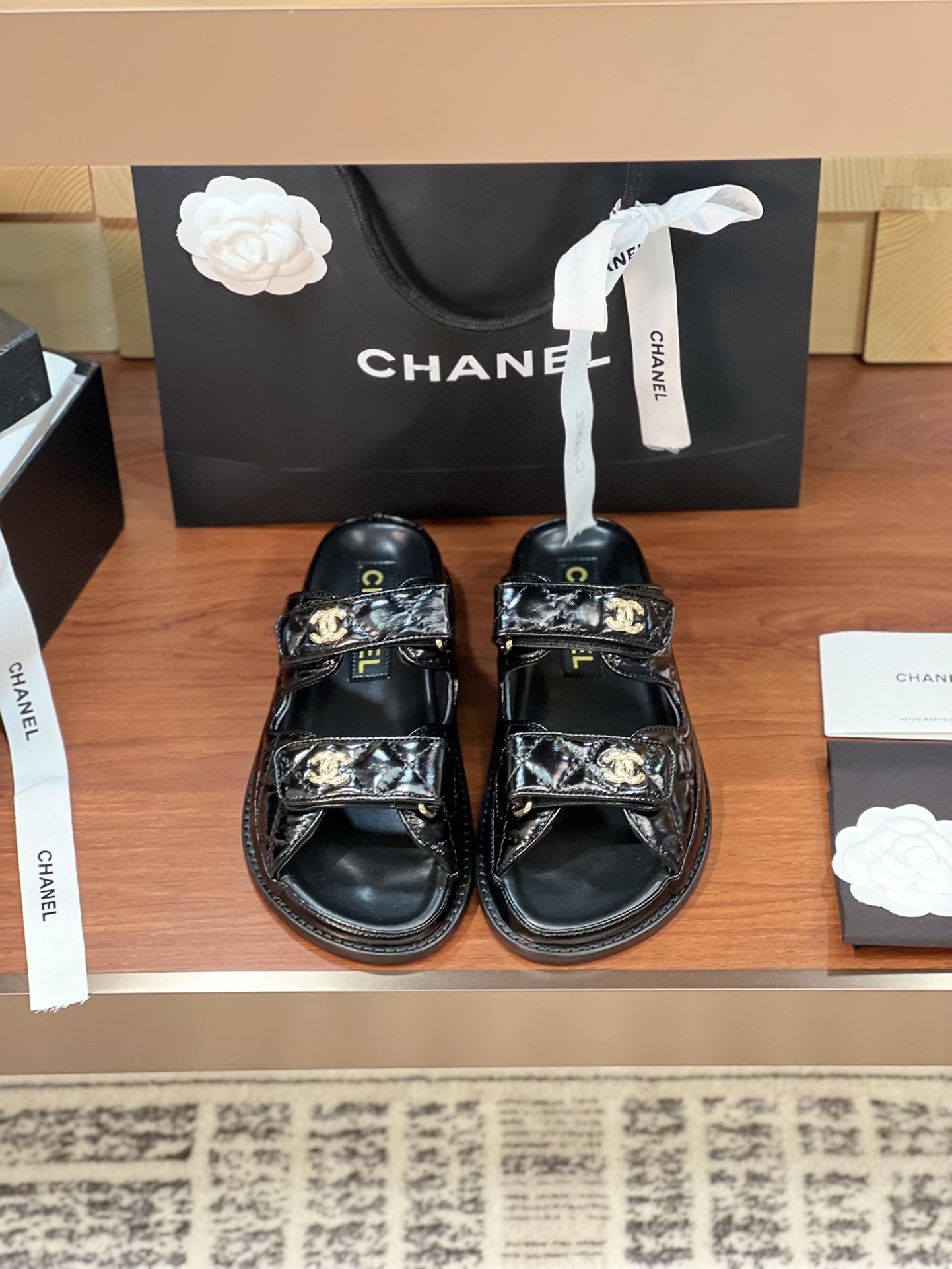 샤넬 벨크로 비치 슬리퍼 (해외배송)