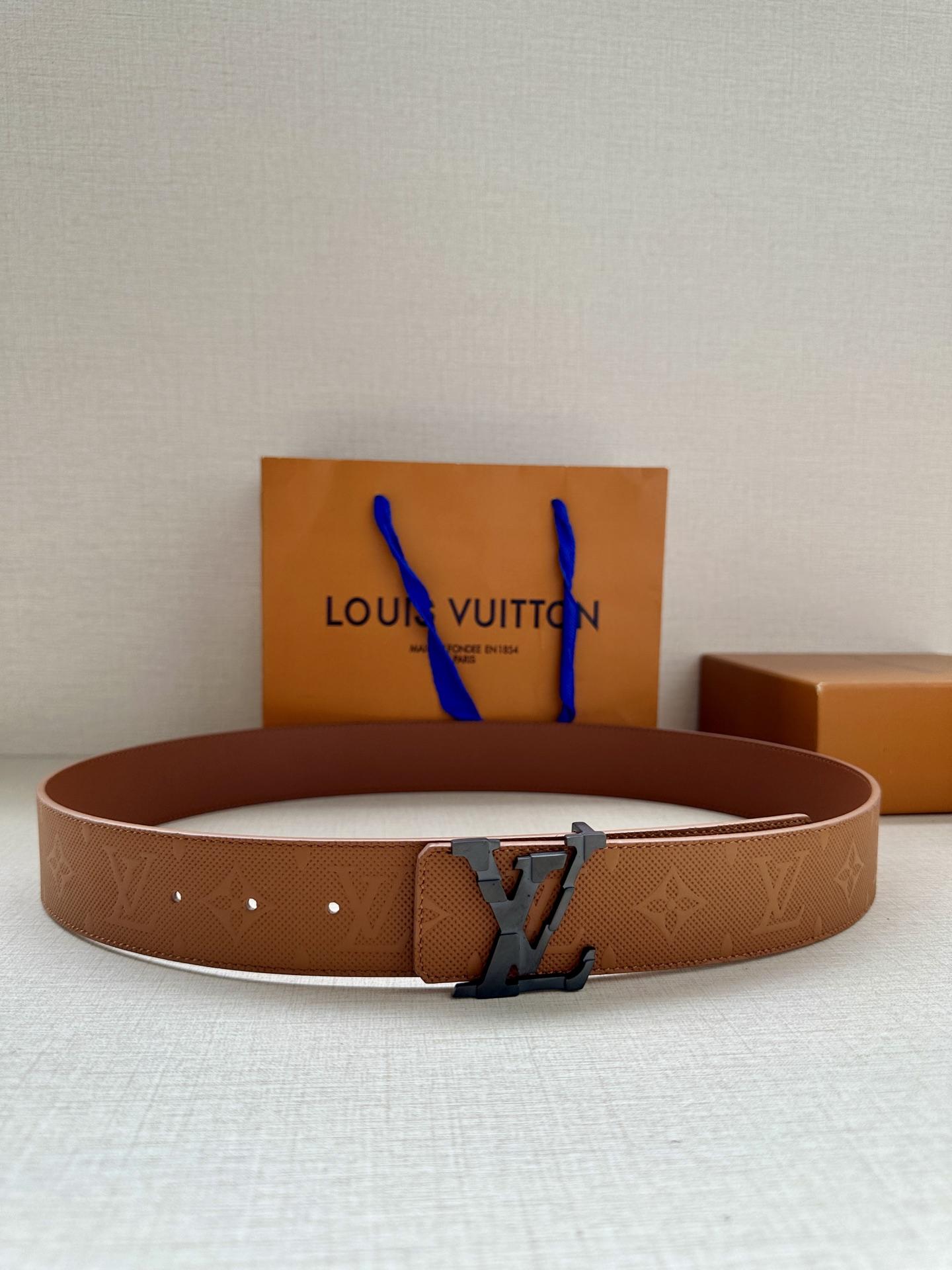 루이비통 4.0 와이드 LV 섀도우 벨트 (해외배송)