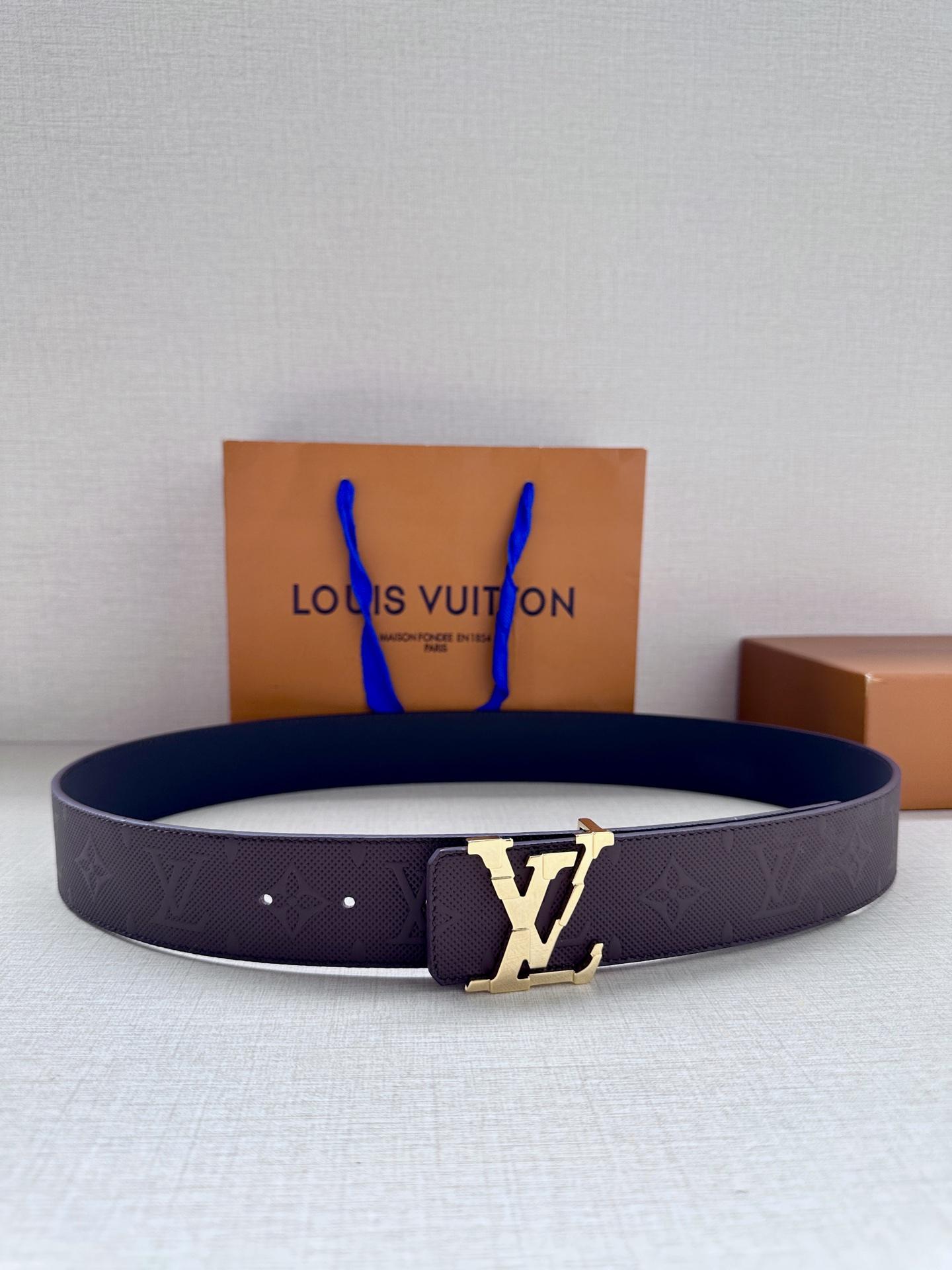 루이비통 4.0 와이드 LV 섀도우 벨트 (해외배송)