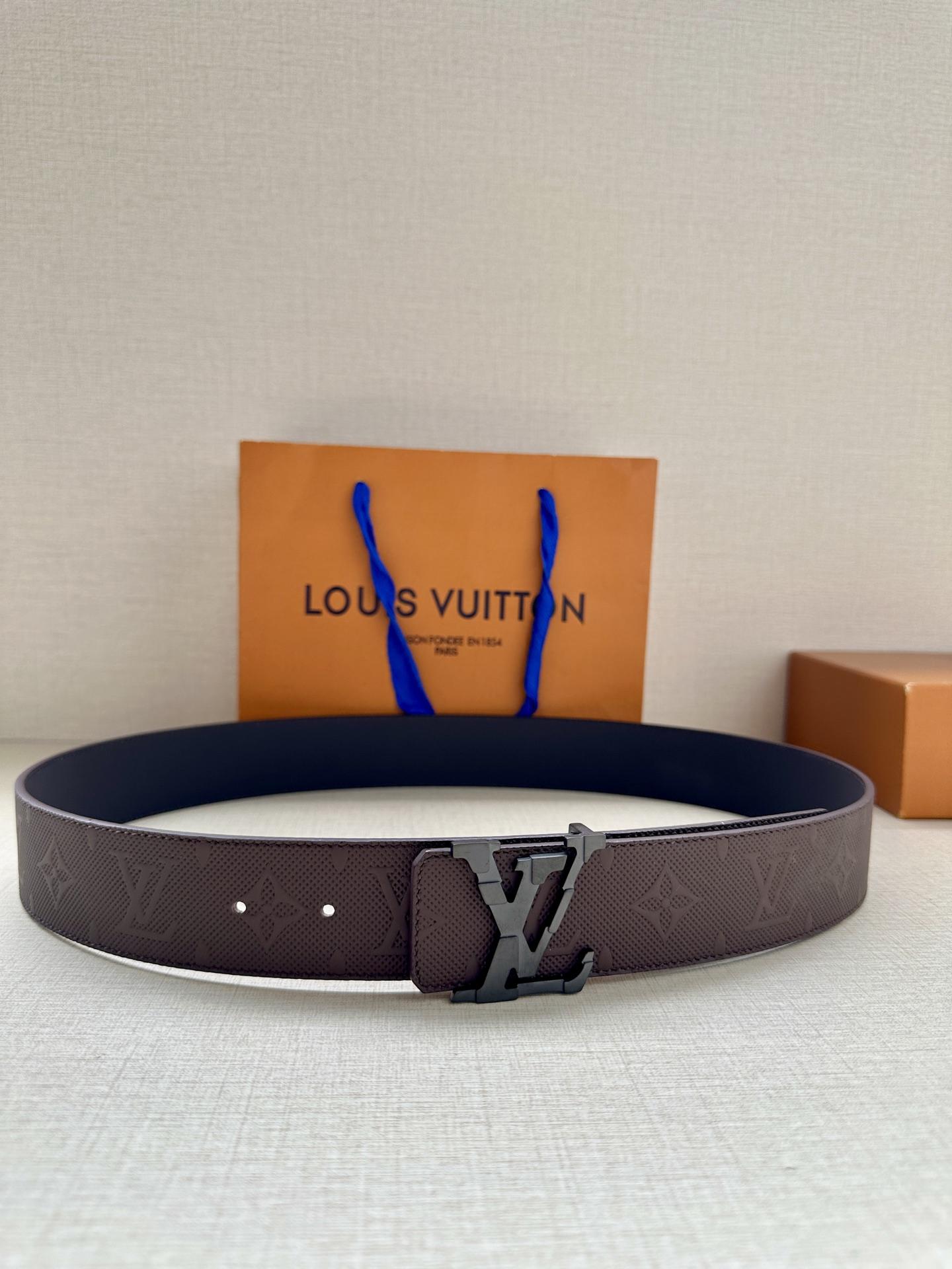 루이비통 4.0 와이드 LV 섀도우 벨트 (해외배송)