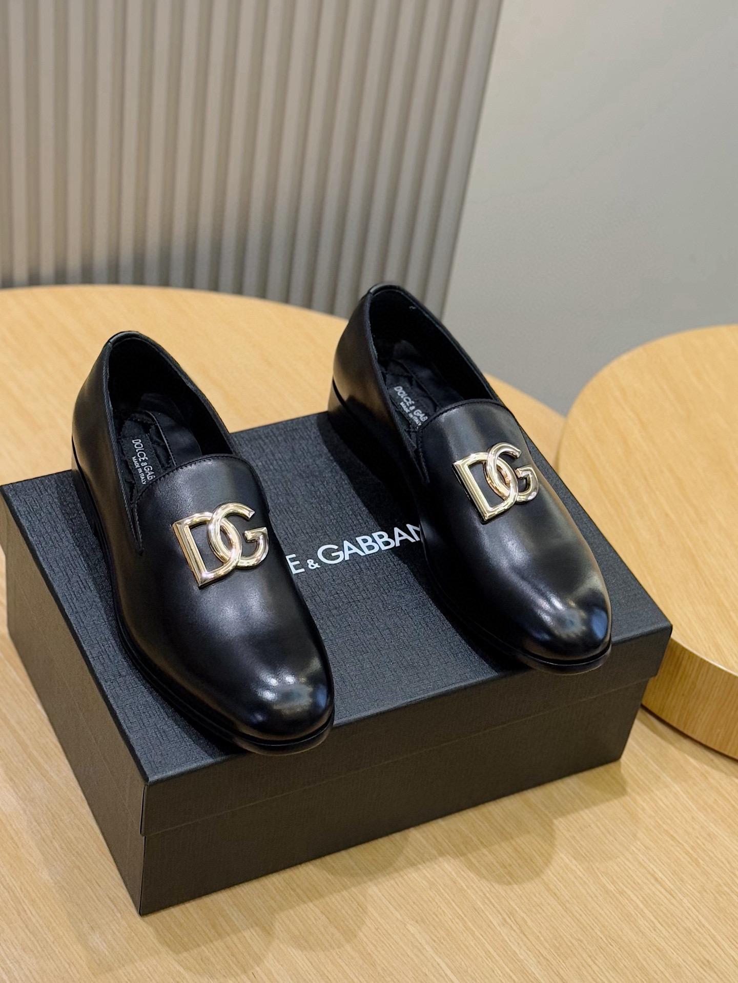 돌체앤가바나 D&G 가죽 모카신 남성 로퍼 (해외배송)