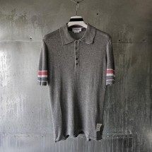 톰브라운 텍스처 코튼 폴로 반팔 (국내배송)
