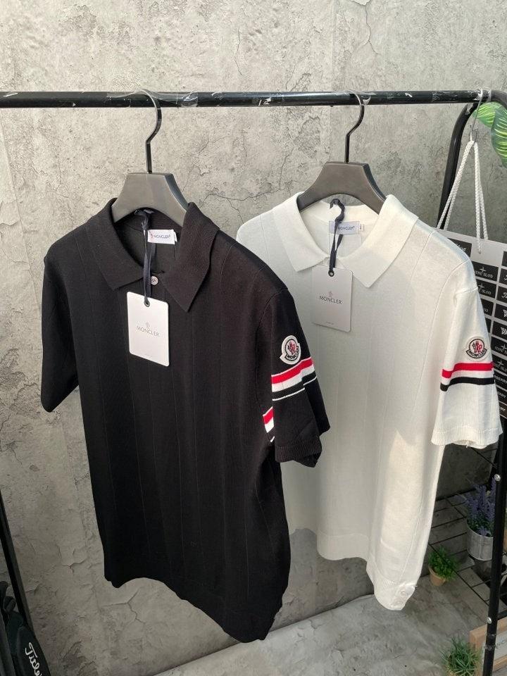 몽클레어 암밴딩 카라니트반팔 (국내배송)