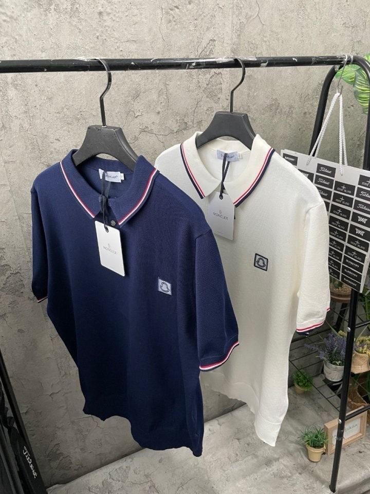 몽클레어 카라 니트반팔 (국내배송)