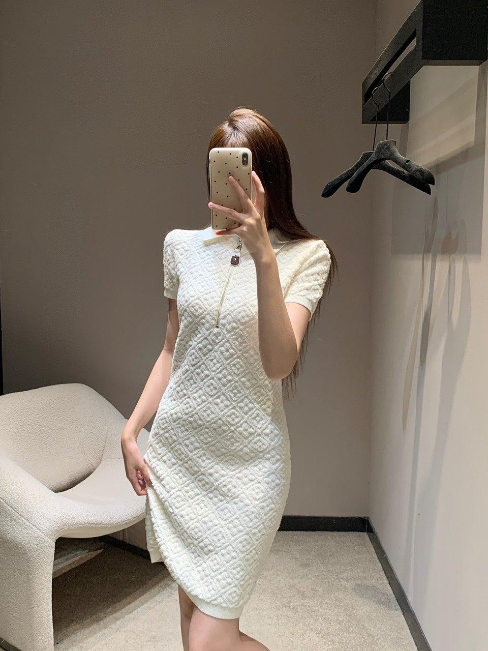 루이비통 올드 플라워 다이아몬드 반팔 원피스 (해외배송)