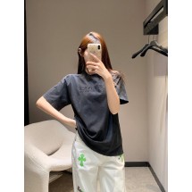 루이비통 뉴 레터 자수 워싱 리브드 반팔 (해외배송)