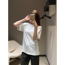 루이비통 뉴 레터 자수 워싱 리브드 반팔 (해외배송)