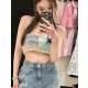 샤넬 헤비듀티 콘트라스팅 니트 튜브탑 (해외배송)