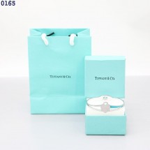 티파니앤코 정면 하트 로고 크리스탈 뱅글 팔찌 (국내배송)